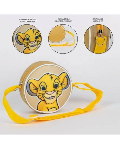 Borsa The Lion King Per bambini 13 x 13 x 4 cm Giallo Borsa The Lion King Per bambini 13 x 13 x 4 cm Giallo