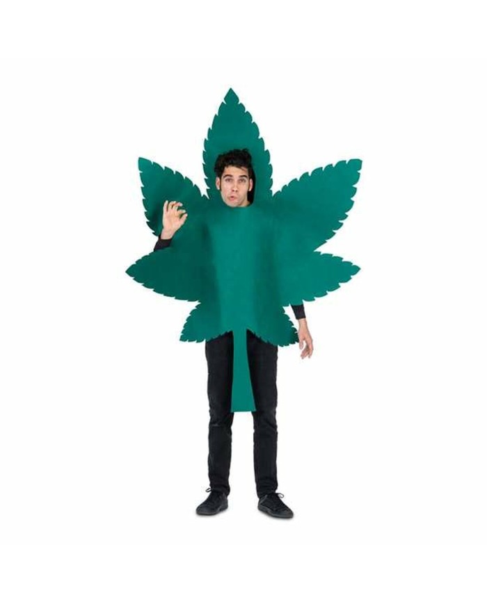 Costume per Adulti My Other Me Taglia unica 2 Pezzi Marihuana Verde Costume per Adulti My Other Me Taglia unica 2 Pezzi Marihuana Verde