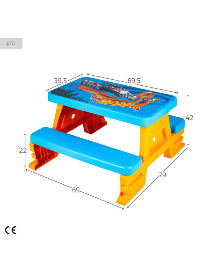 Set di Tavolo e Sedie per Bambini Colorbaby Azzurro Arancio Set di Tavolo e Sedie per Bambini Colorbaby Azzurro Arancio