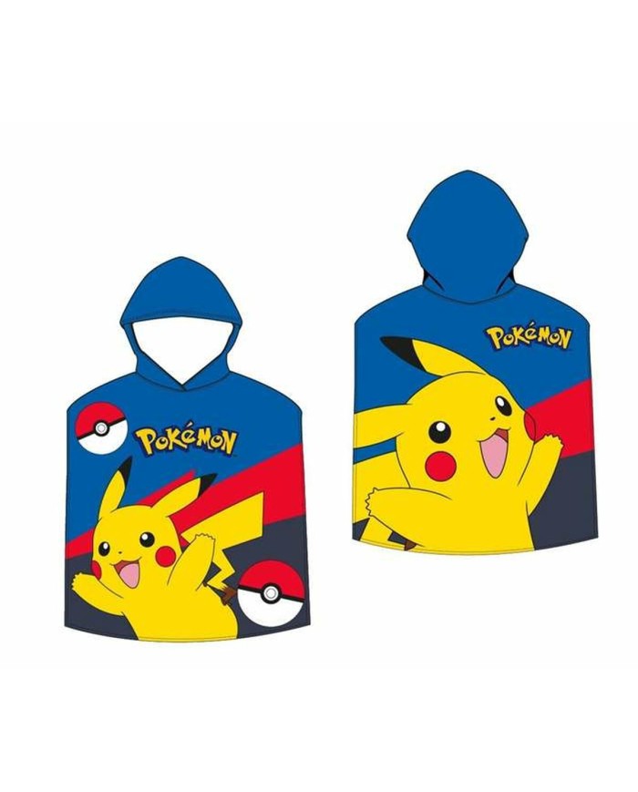 Poncho-Asciugamano con Cappuccio Pokémon 55 x 110 cm Poncho-Asciugamano con Cappuccio Pokémon 55 x 110 cm