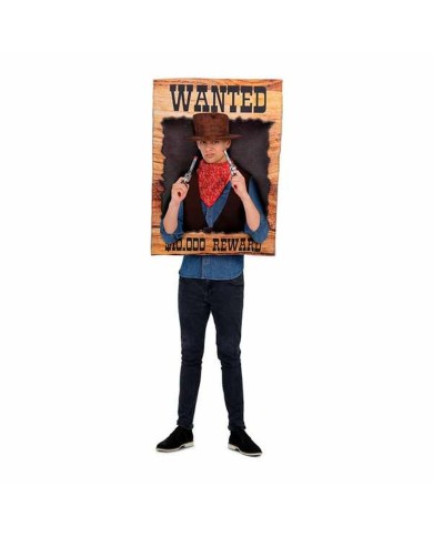 Costume per Adulti My Other Me Wanted Taglia unica Cowboy 3 Pezzi