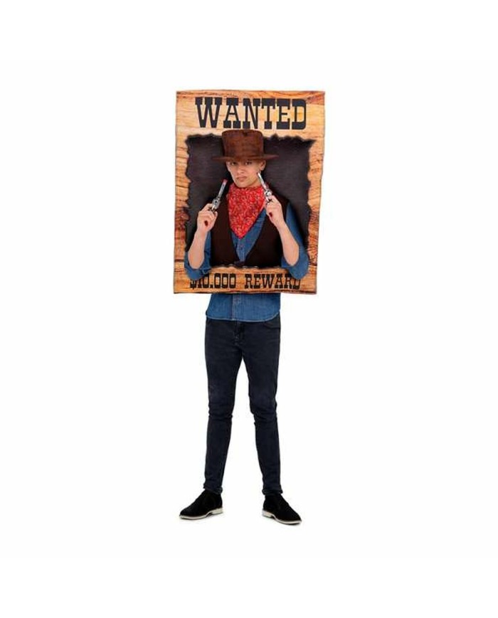 Costume per Adulti My Other Me Wanted Taglia unica Cowboy 3 Pezzi Costume per Adulti My Other Me Wanted Taglia unica Cowboy 3 Pezzi