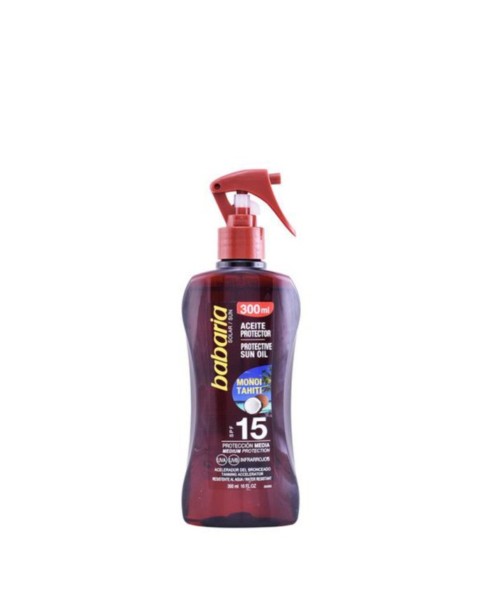 Olio Protettivo Monoi Tahiti Babaria Spf 15 300 ml Olio Protettivo Monoi Tahiti Babaria Spf 15 300 ml