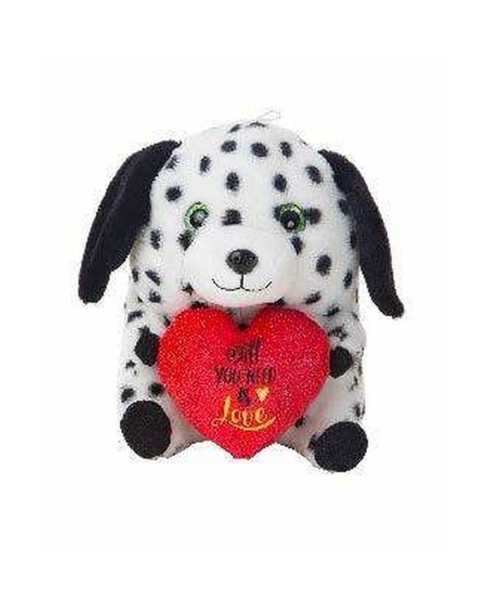 Peluche Cane Cuore 28 cm Dalmata