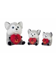 Peluche Cane Cuore 28 cm Dalmata