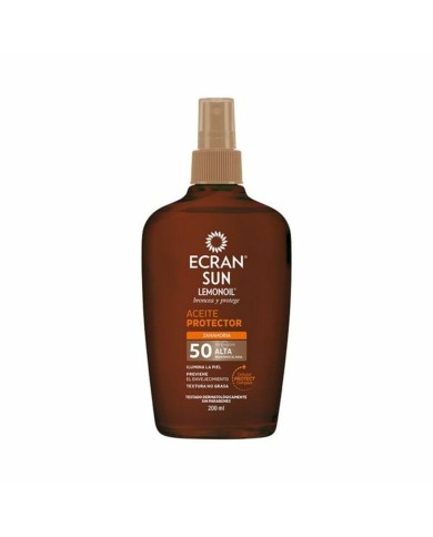 Olio Solare Ecran Sunnique Broncea+ 200 ml Spf 50