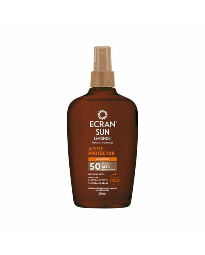 Olio Solare Ecran Sunnique Broncea+ 200 ml Spf 50 Olio Solare Ecran Sunnique Broncea+ 200 ml Spf 50