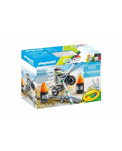 Set di giocattoli Playmobil Color Moto 18 Pezzi Set di giocattoli Playmobil Color Moto 18 Pezzi