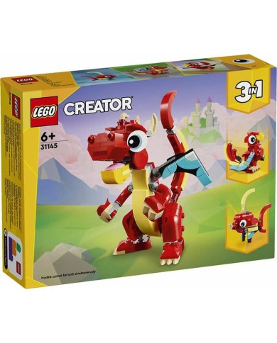 Set di Costruzioni Lego Creator 31145 Red Dragon 149 Pezzi Set di Costruzioni Lego Creator 31145 Red Dragon 149 Pezzi