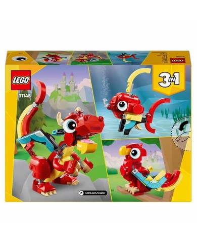 Set di Costruzioni Lego Creator 31145 Red Dragon 149 Pezzi Set di Costruzioni Lego Creator 31145 Red Dragon 149 Pezzi
