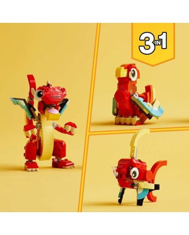 Set di Costruzioni Lego Creator 31145 Red Dragon 149 Pezzi