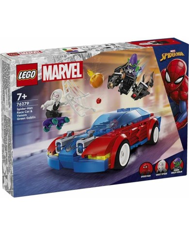 Set di Costruzioni Lego Coche de Carreras de Spider-Man y Duende Verde Venomizado Multicolore