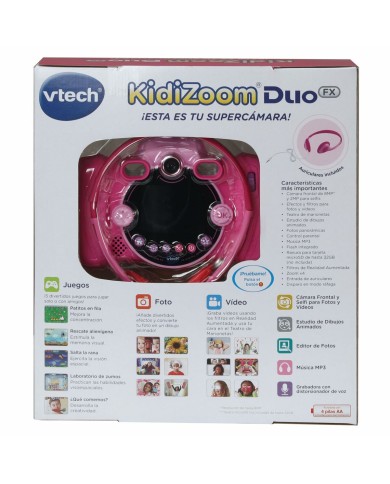 Macchina fotografica giocattolo per bambini Vtech Kidizoom Duo DX Rosa