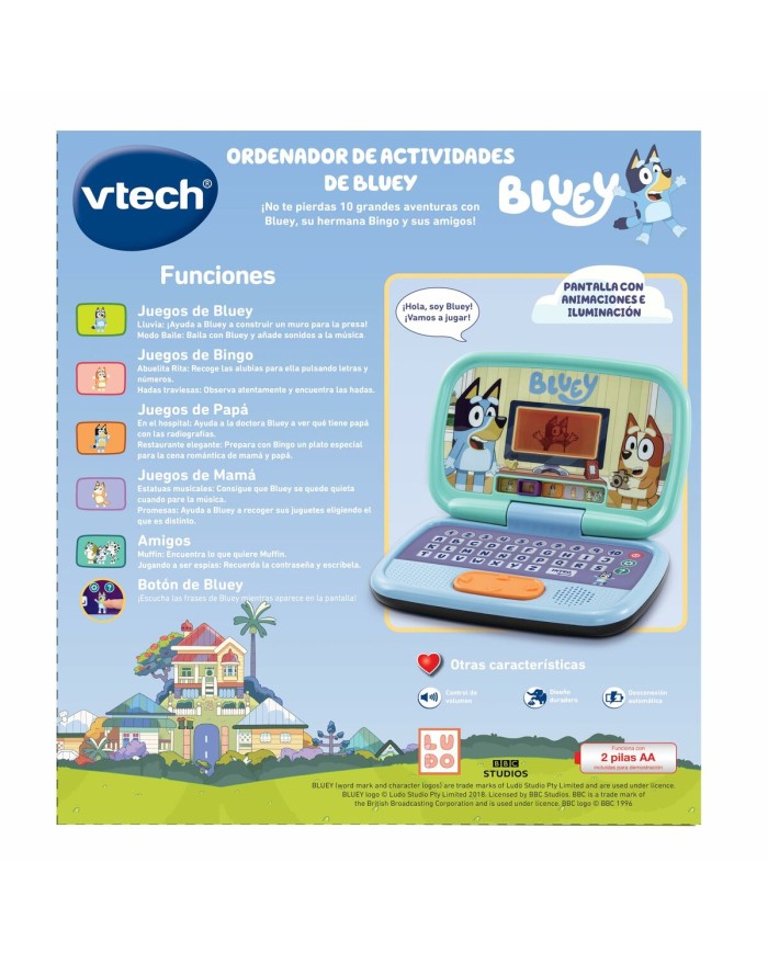 Computer giocattolo Vtech Bluey ES Computer giocattolo Vtech Bluey ES