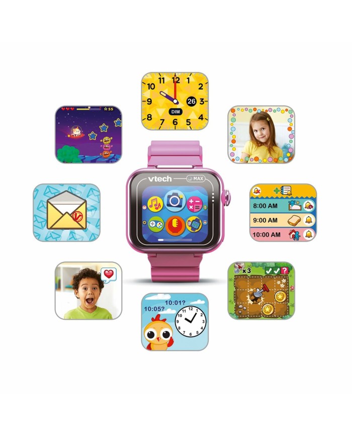 Orologio Bambini Vtech Kidizoom Smartwatch Max 256 MB Interattivo Rosa Orologio Bambini Vtech Kidizoom Smartwatch Max 256 MB Interattivo Rosa