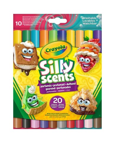 Set di Pennarelli Crayola Profumato Lavabili Doppia punta 10 Pezzi Set di Pennarelli Crayola Profumato Lavabili Doppia punta 10 Pezzi