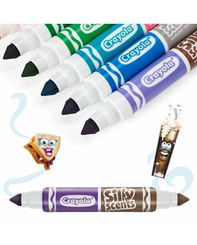 Set di Pennarelli Crayola Profumato Lavabili Doppia punta 10 Pezzi Set di Pennarelli Crayola Profumato Lavabili Doppia punta 10 Pezzi