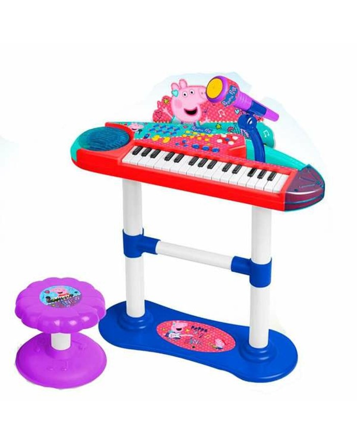 Pianoforte giocattolo Peppa Pig Microfono Panca