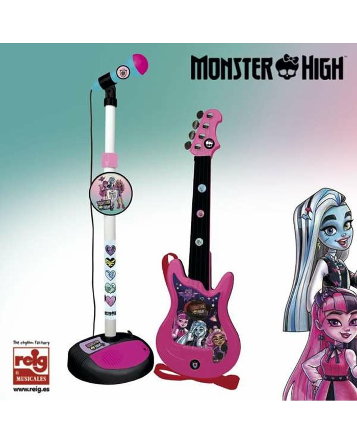 Chitarra da Bambino Monster High Microfono Karaoke Chitarra da Bambino Monster High Microfono Karaoke