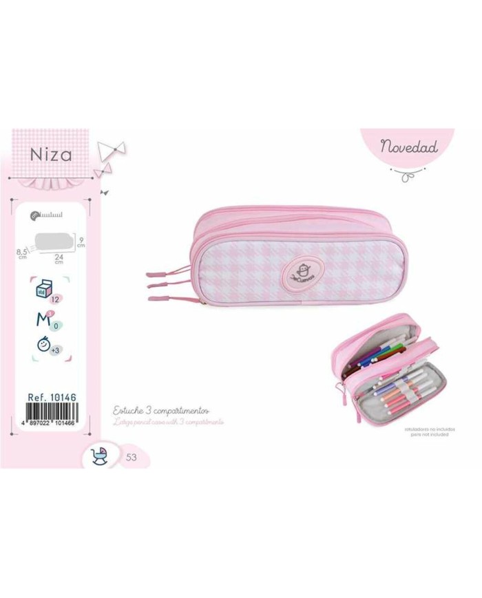 Plumier Triplo Decuevas Niza 24 x 9 x 8,5 cm