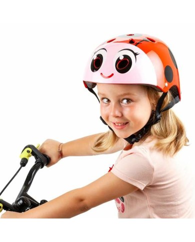 Casco da Ciclismo per Bambini Moltó Rosso Coccinella 26 x 21 x 16,5 cm