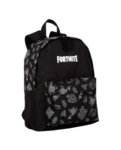 Zaino Scuola Fortnite Dark black Nero 41 x 31 x 13,5 cm Riflettente