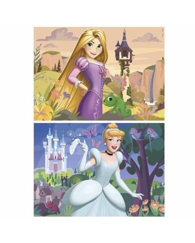 Set di 2 Puzzle Disney Princess Cinderella and Rapunzel 48 Pezzi Set di 2 Puzzle Disney Princess Cinderella and Rapunzel 48 Pezzi
