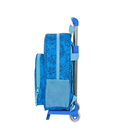 Trolley per la Scuola Stitch Azzurro 26 x 34 x 11 cm