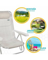 Sedia Pieghevole Colorbaby Bianco 48 x 46 x 84 cm Spiaggia Sedia Pieghevole Colorbaby Bianco 48 x 46 x 84 cm Spiaggia