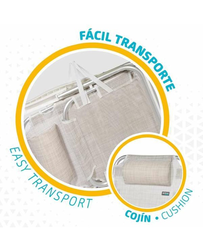 Sedia Pieghevole Colorbaby Bianco 48 x 46 x 84 cm Spiaggia Sedia Pieghevole Colorbaby Bianco 48 x 46 x 84 cm Spiaggia