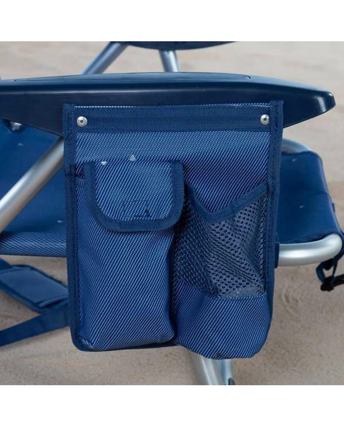 Sedia Pieghevole Colorbaby Blu scuro 51 x 45 x 76 cm Spiaggia