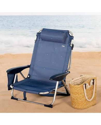 Sedia Pieghevole Colorbaby Blu scuro 51 x 45 x 76 cm Spiaggia Sedia Pieghevole Colorbaby Blu scuro 51 x 45 x 76 cm Spiaggia