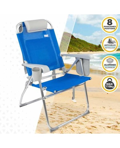 Sedia Pieghevole Colorbaby Azzurro 47 x 63 x 99 cm Spiaggia Sedia Pieghevole Colorbaby Azzurro 47 x 63 x 99 cm Spiaggia