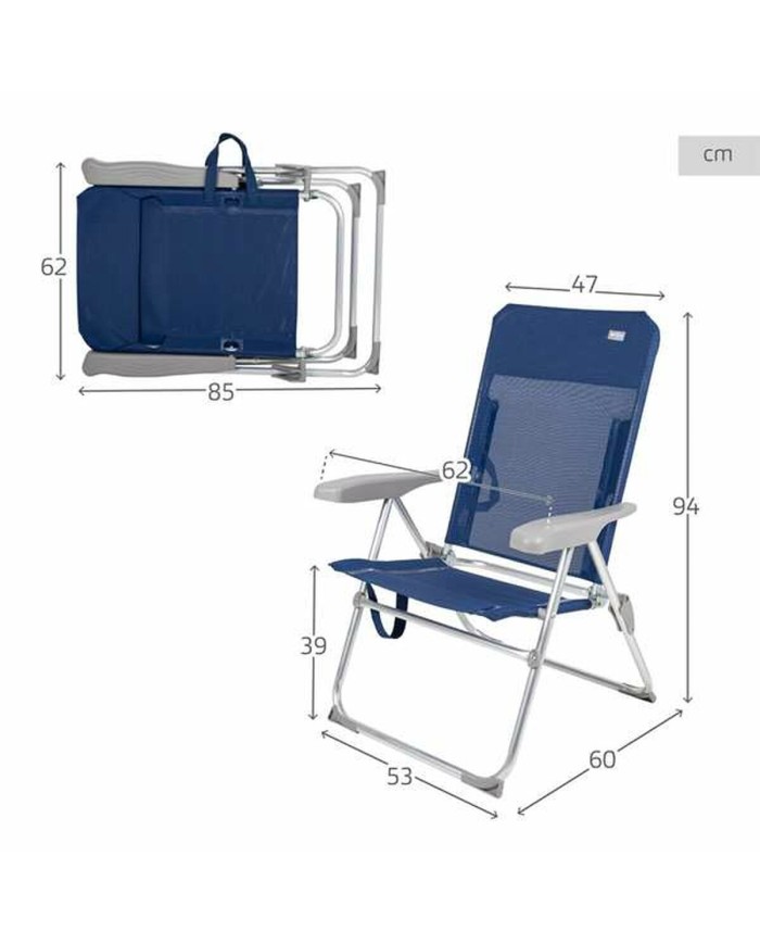 Sedia Pieghevole Colorbaby Azzurro 47 x 60 x 94 cm