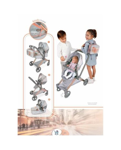 Carrozzina per Bambole Decuevas 50 cm