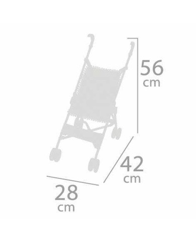 Carrozzina per Bambole Decuevas Verona 28 x 42 x 56 cm