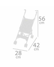 Carrozzina per Bambole Decuevas Verona 28 x 42 x 56 cm