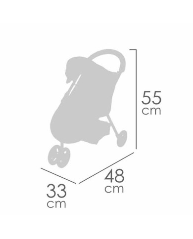 Carrozzina per Bambole Decuevas Coco 50 cm