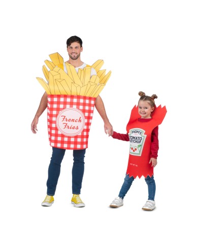 Costume per Adulti My Other Me Patate Fritte Ketchup Taglia unica