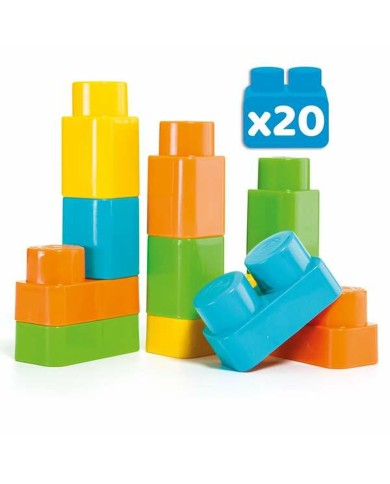 Gioco di Costruzioni con Blocchi Moltó 20 Pezzi Trolley