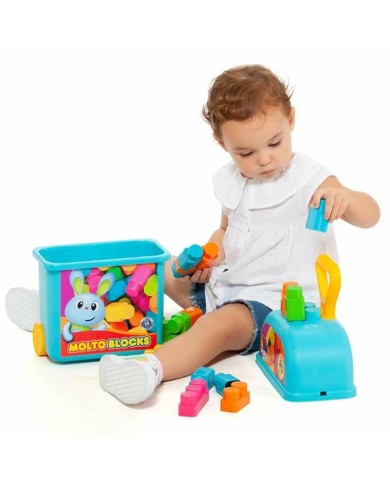 Gioco di Costruzioni con Blocchi Moltó 20 Pezzi Trolley