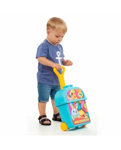 Gioco di Costruzioni con Blocchi Moltó 20 Pezzi Trolley