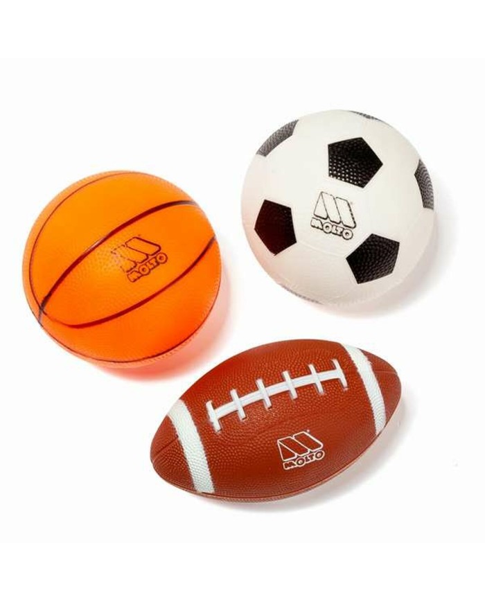 Palline Moltó 3 Pezzi Basket Football Rugby Per bambini Palline Moltó 3 Pezzi Basket Football Rugby Per bambini