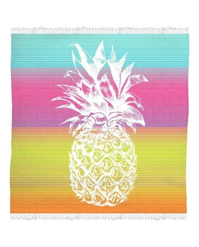 Telo da Mare Secaneta Fouta 170 x 170 cm Doppia Ananas