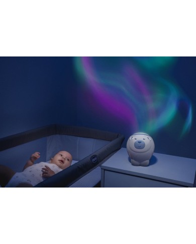 Proiettore Mobile 2 in 1 Chicco 13 x 13 x 14,5 cm Orso polare Proiettore Mobile 2 in 1 Chicco 13 x 13 x 14,5 cm Orso polare