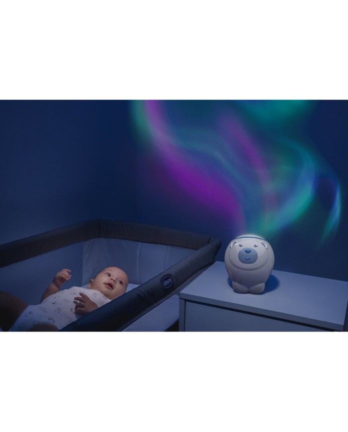 Proiettore Mobile 2 in 1 Chicco 13 x 13 x 14,5 cm Orso polare Proiettore Mobile 2 in 1 Chicco 13 x 13 x 14,5 cm Orso polare