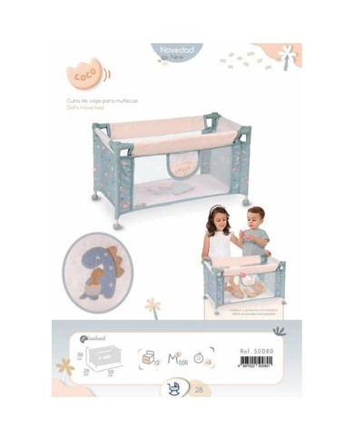 Culla da Viaggio Decuevas Coco 50 x 29 x 30 cm Azzurro