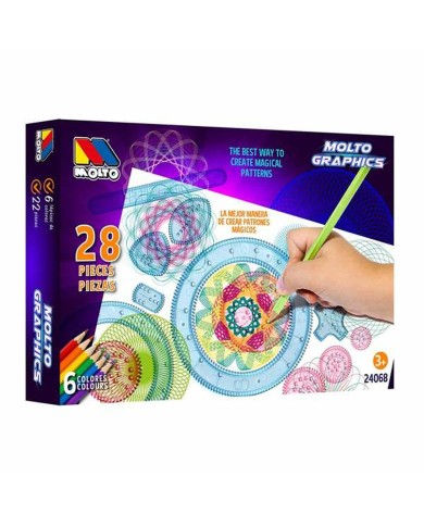 Set da Disegno Moltó Graphics 28 Pezzi Set da Disegno Moltó Graphics 28 Pezzi