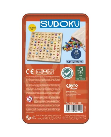 Sudoku Cayro 18 x 18 x 1,2 cm 81 Pezzi Sudoku Cayro 18 x 18 x 1,2 cm 81 Pezzi
