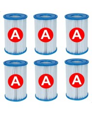 Filtro per Sistema di Filtraggio Intex Tipo A 6 Unità Filtro per Sistema di Filtraggio Intex Tipo A 6 Unità